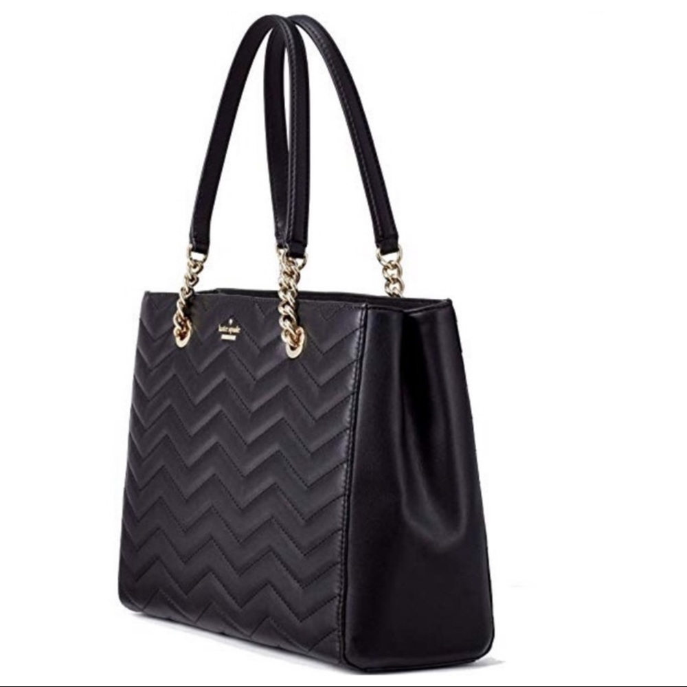 NWT Kate Spade Large Quilted Leather Tote shoulder Bag - Picture 4 of 10